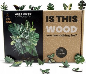 WOOD YOU DO Puzzle drewniane Liście Dżungli | Jungle Leaves | 435 elementów | XXL 4