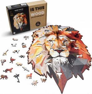 WOOD YOU DO Puzzle drewniane Silny Lew | Strong Lion | 465 elementów | XXL 2