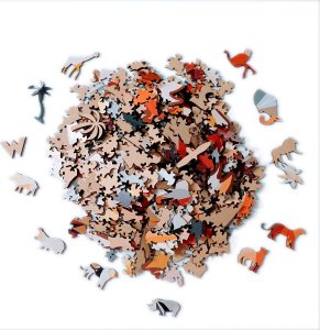 WOOD YOU DO Puzzle drewniane Silny Lew | Strong Lion | 465 elementów | XXL 5