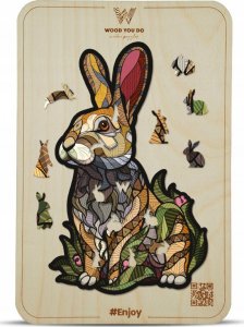 WOOD YOU DO Puzzle Królik | Easter Bunny | 100 elementów | M 1