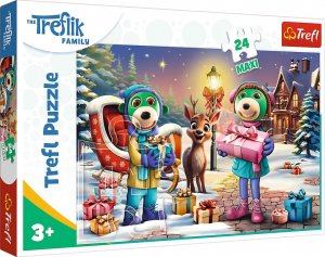 Trefl PUZZLE MAXI 24 Rodzina Treflików Zimowy czas 14360 3