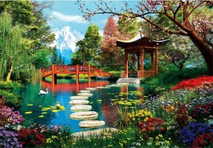 Clementoni Puzzle Compact Fuji Garden 1000 elementów 2