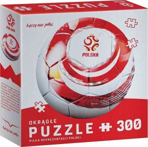 Interdruk Puzzle okrągłe 300el PZPN Piłka 1