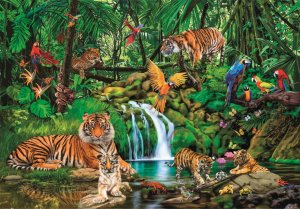 Clementoni Puzzle 300el Super Odosobnienie w dżungli. The Jungle Retreat 21721 2