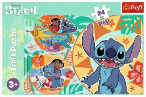 Trefl Puzzle Maxi Wesoły dzień Lilo & Stich 24 elementowe 1