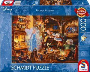 Schmidt Spiele Schmidt Spiele Thomas Kinkade Studios: Disney Dreams Collection - Geppetto's Pinocchio, Puzzle (1000 Pieces) 4