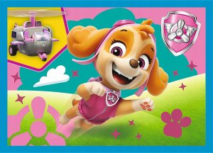 Trefl Puzzle 4w1 Biegnące pieski Psy Patrol (Paw Patrol) 4
