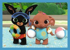 Trefl Puzzle 4w1 Wesoły Bing - łącznie 71 elementów 2