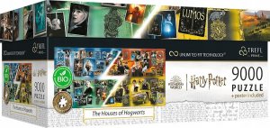 Trefl Puzzle Prime 9000 el. The Houses of Hogwarts 81023 TREFL 1