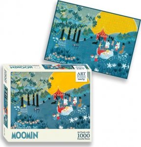 Barbo Toys Puzzle Artystyczne, Muminki, 1000 el. - Niebieskie 1