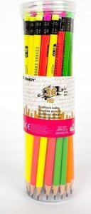 FANDY Ołówek grafitowy Neon HB z gumką (36szt) 1
