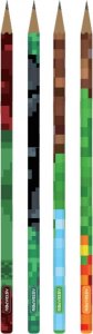 Astra Zestaw ołówek HB trójkątny grafitowy  Minecraft Pixel One ASTRA 48szt 4