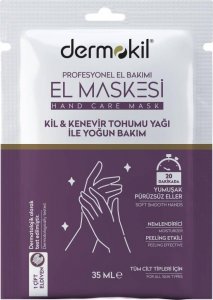 Dermokil Dermokil Peeling Hand Mask peelingująca maska do dłoni Clay&Hemp Oil 35ml 1