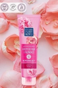 Cztery Pory Roku Cztery pory roku - Ochronny krem do rąk i paznokci, 130 ml - Piwonia i róża 3