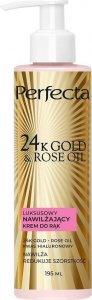 Perfecta Perfecta 24K Gold & Rose Oil luksusowy nawilżający krem do rąk 195ml 1
