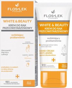 Floslek Floslek White & Beauty krem do rąk przeciwstarzeniowy wybielający przebarwienia 45ml 1