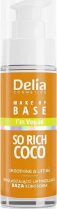 Delia Delia Vegan Make Up Base wegańska baza wygładzająco-liftingująca So Rich Coco 30ml 1