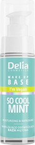 Delia Delia Vegan Make Up Base wegańska baza nawilżająco-odświeżająca So Cool Mint 30ml 1