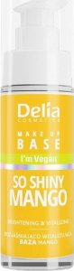 Delia Delia Vegan Make Up Base wegańska baza rozjaśniająco-witalizująca So Shiny Mango 30ml 1