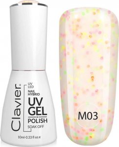 Clavier Luxury Multi Flavours lakier hybrydowy do paznokci M03 Candy Sprinkles 10ml 1