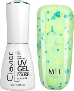 Clavier Luxury Multi Flavours lakier hybrydowy do paznokci M11 Lime&Mint 10ml 1