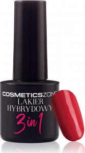 Cosmetics Zone Cosmetics Zone Lakier hybrydowy 3w1 kolor czerwony - M120 1