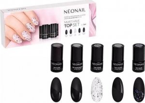 NeoNail Neonail Must Have Top zestaw topów hybrydowych 5x3ml 1