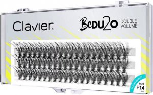 Clavier Clavier BeDU2O Double Volume kępki rzęs 14mm 1