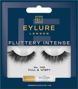 Eylure Fluttery Intense Lashes sztuczne rzęsy z klejem efekt podwójnej objętości No. 142 1