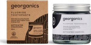 Georganics pasta do zębów z fluorem w słoiku Activated Charcoal 60ml 2