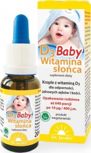 TRITON Dr. Jacob's Witamina D3 Baby w kroplach dla dzieci - 20 ml 1