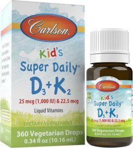 Carlson Labs Carlson Labs - Kid's Super Daily D3 + K2, Płyn, 10 ml 1