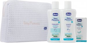 Chicco chicco Baby Moments Pink zestaw płyn do kąpieli 200ml + szampon do włosów 200ml + delikatne mydło 100g 1