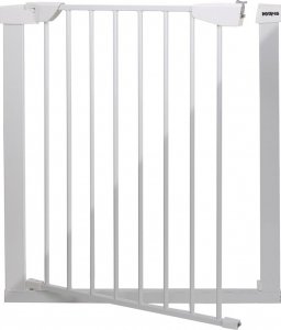 Max4b Bramka barierka ochronna zabezpieczająca drzwi schody HANKSKIDS rozporowa 75-82cm - biała 3