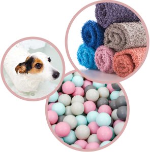 Ricokids Wanienka dla niemowląt z termometrem RK-282 biało-różowa 14