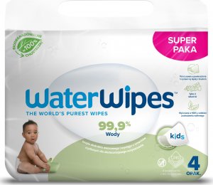 WaterWipes WaterWipes, BIO, Chusteczki nawilżane wodne Soapberry KIDS, 60szt.x4, PL (CZTEROPAK) 4-pack x3, PL, KARTON 2