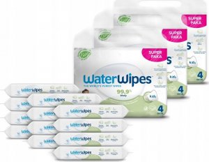 WaterWipes WaterWipes, BIO, Chusteczki nawilżane wodne Soapberry KIDS, 60szt.x4, PL (CZTEROPAK) 4-pack x3, PL, KARTON 3