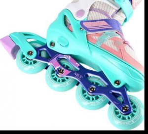 Rolki Nils Extreme NJ1828A rekreacyjne regulowane miętowe r. 39-42 4