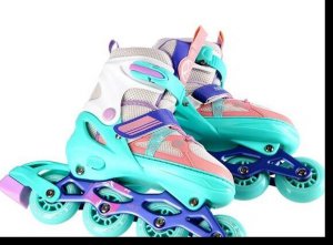 Rolki Nils Extreme NJ1828A rekreacyjne regulowane miętowe r. 39-42 6