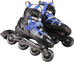 Rolki Triton NH18366A 2w1 GRANATOWE ROZM.S(31-34) ŁYŻWOROLKI Z WYM. PŁ. HOKEJOWĄ NILS EXTREME 2