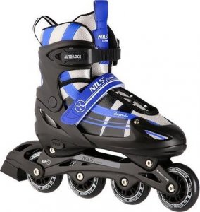Rolki Triton NH18366A 2w1 GRANATOWE ROZM.S(31-34) ŁYŻWOROLKI Z WYM. PŁ. HOKEJOWĄ NILS EXTREME 8