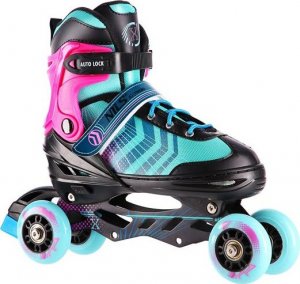 Rolki Nils Extreme NH18192A z wymienną płozą regulowane turkusowe r. 29-33 6