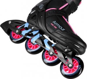 Rolki Nils Extreme Armour NA22151 rekreacyjne czarno-różowe r. 41 7