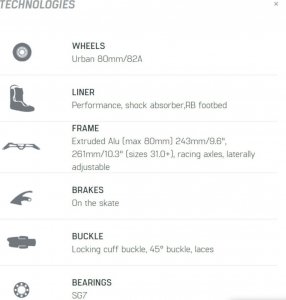 Rolki Rollerblade Rolki Rollerblade RB 80 Black Red 44,5 7