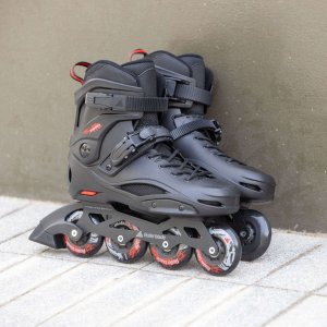 Rolki Rollerblade Rolki Rollerblade RB 80 Black Red 44,5 9