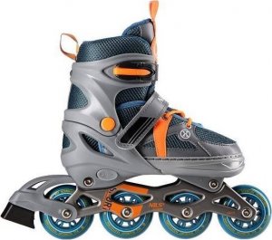 Rolki Nils Extreme Łyżworolki NJ1828A Nils Extreme szaro-pomarańczowe 35-38 3