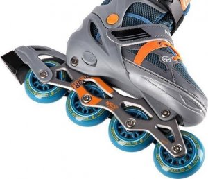 Rolki Nils Extreme Łyżworolki NJ1828A Nils Extreme szaro-pomarańczowe 35-38 4