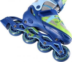 Rolki Nils Extreme Łyżworolki NJ1828A Nils Extreme niebiesko-zielone 31-34 4