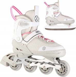 Rolki Nils Extreme NH18188A z wymienną płozą regulowane szare r. 29-33 9