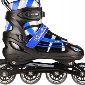 Rolki Nils Extreme NH18366A z wymienną płozą regulowane czarno-niebieskie r. 39-42 11